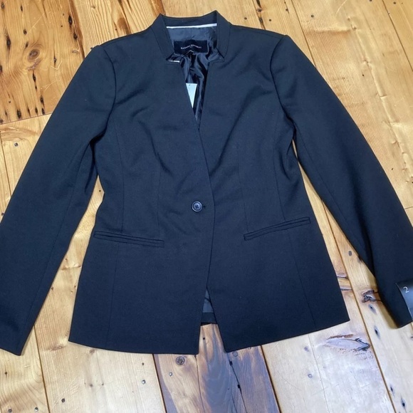 Banana Republic Jackets & Blazers - EUC; BANANA REPUBLIC Ponte Suit Jacket 4 Separate BLACK Notch Lapel Stretch